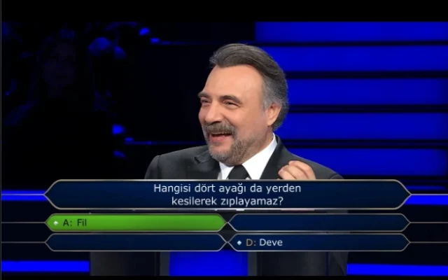 Kim Milyoner Olmak İster’de Merak Uyandıran Soru! Hangi Hayvan Dört Ayağıyla Zıplayamaz (2)