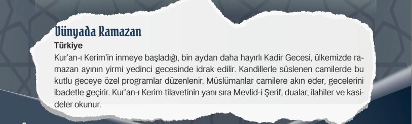 Ramazan Kültürü-1