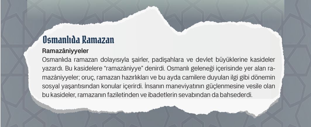 Ramazan Kültürü-2