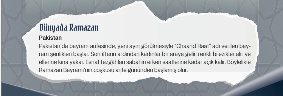 Ramazan Kültürü