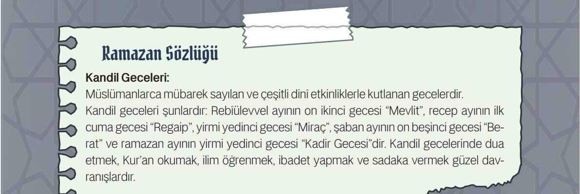 Ramazan Sözlüğü-1