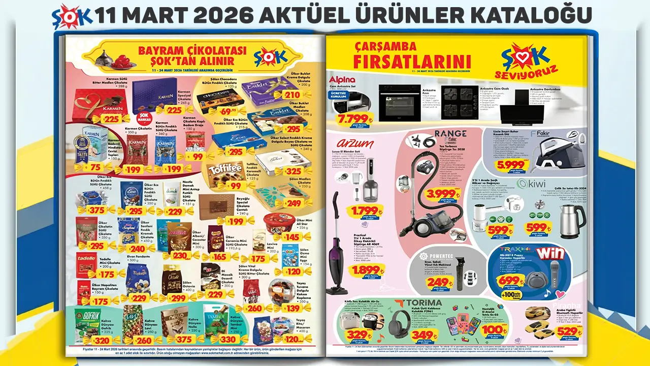11 Mart 2026 ŞOK Aktüel Ürünler Kataloğu