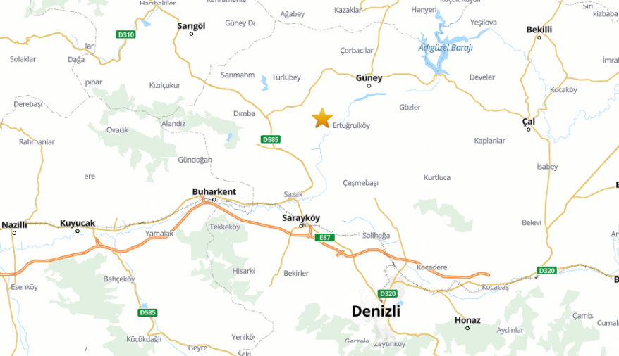 Son Daki̇ka Denizli'de Deprem Mi Oldu Afad – Kandilli Son Depremler Listesi (2)