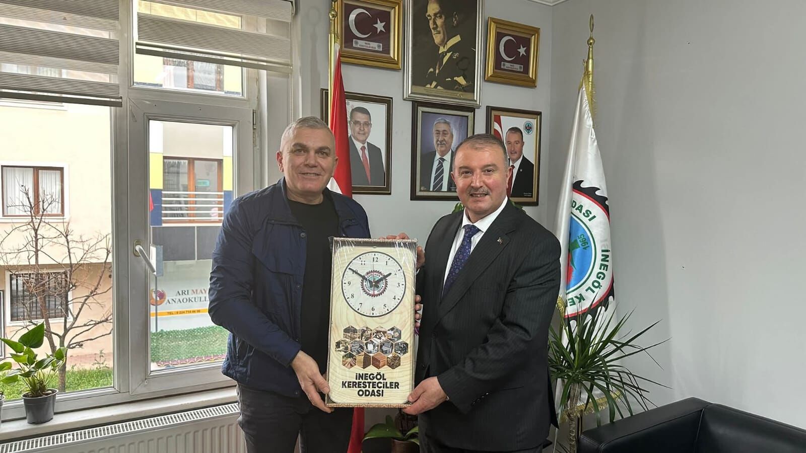 Türkiye Ağaç İşleri Federasyonu’ndan İnegöllü Yeni Başkanlara Ziyaret (3)