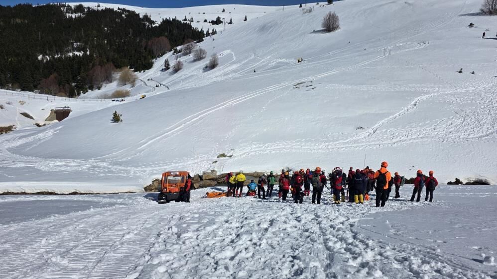 Uludağ'da Nefes Kesen Çığ Tatbikatı Gerçeği Aratmadı! (4)
