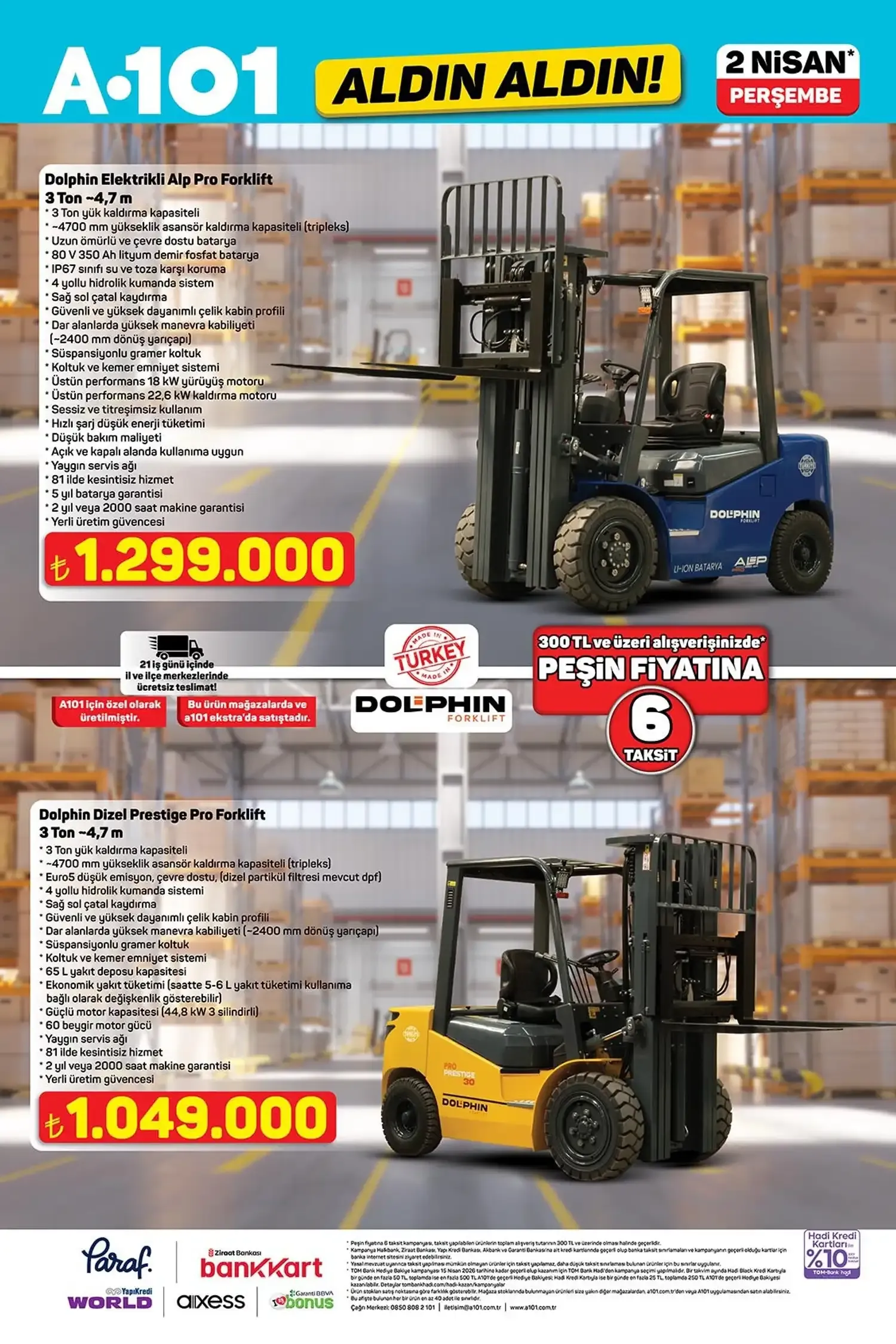 A101 2 Nisan 2026 Kataloğu A101 Forklift Satıyor... 3 Gencgazete