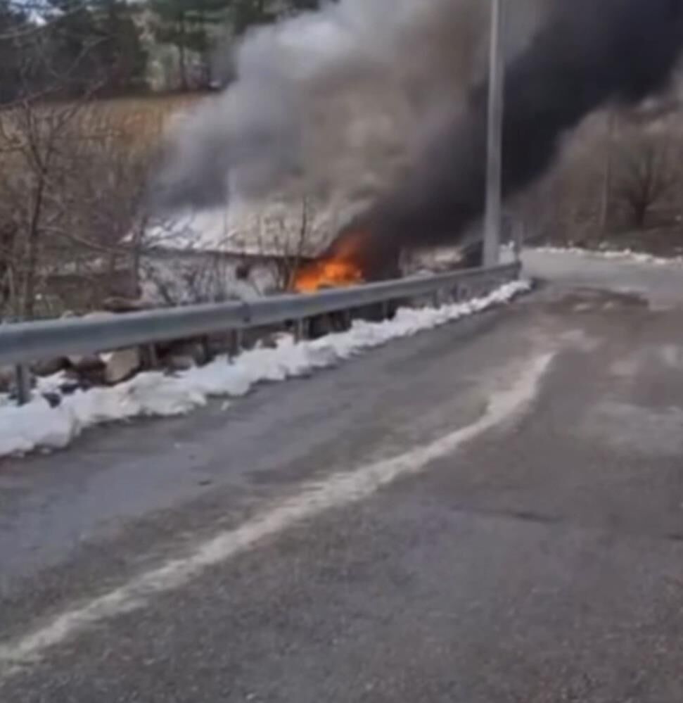 Bursa'da Bağ Evinde Yangın! (1)