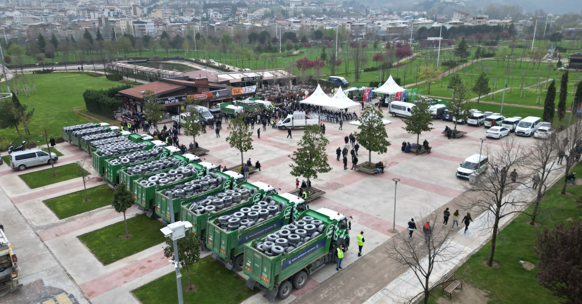 Bursa'da Çiftçiye Dev Destek 11 Milyon Metre Sulama Borusu Dağıtıldı (5)