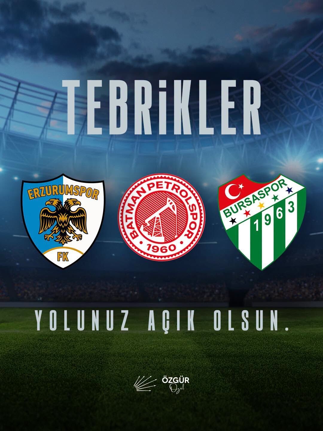 Chp Genel Başkanı Özgür Özel'den Bursaspor Mesajı