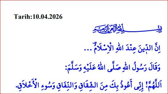 Cuma Hutbesi̇ Ayet 10.04.2026