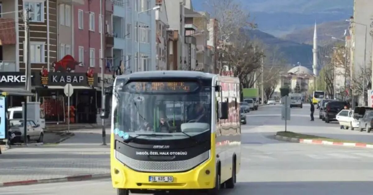 İnegöl'de 23 Nisan'da Toplu Taşıma Ücretsiz Olacak