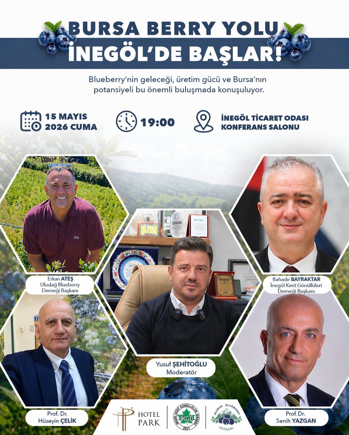 İnegöl’de Blueberry Üretimi Ve Sektörün Geleceği Konuşulacak