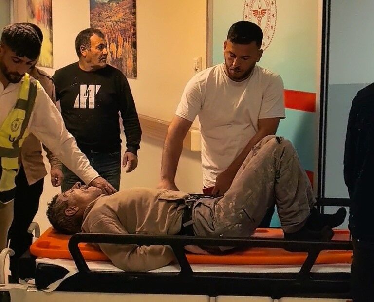 İnegöl’de İnşaatta Korkutan Olay! İşçi Ağır Yaralı (1)