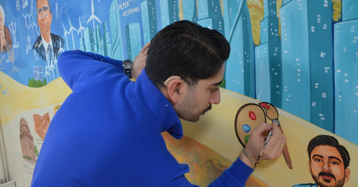 İnegöl'de Türkiye Yüzyılı Maarif Modeli Duvar Resmine Dönüştü (3)