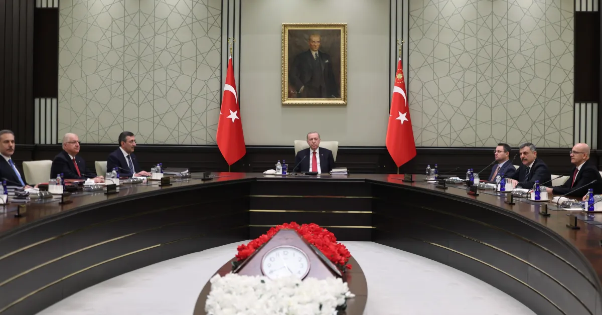 Milli Güvenlik Kurulu Cumhurbaşkanı Erdoğan Başkanlığında Toplandı (2)