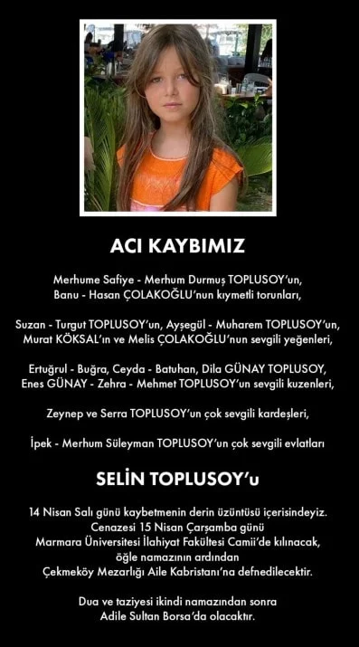 Süleyman Toplusoy Kimdir Süleyman Toplusoy'un 10 Yaşındaki Kızı Selin Toplusoy Hayatını Kaybetti (1)