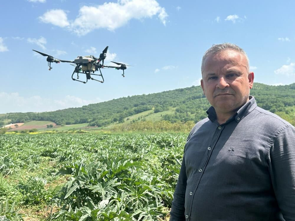 Bursa'da Çiftçiye Drone Desteği! (1)