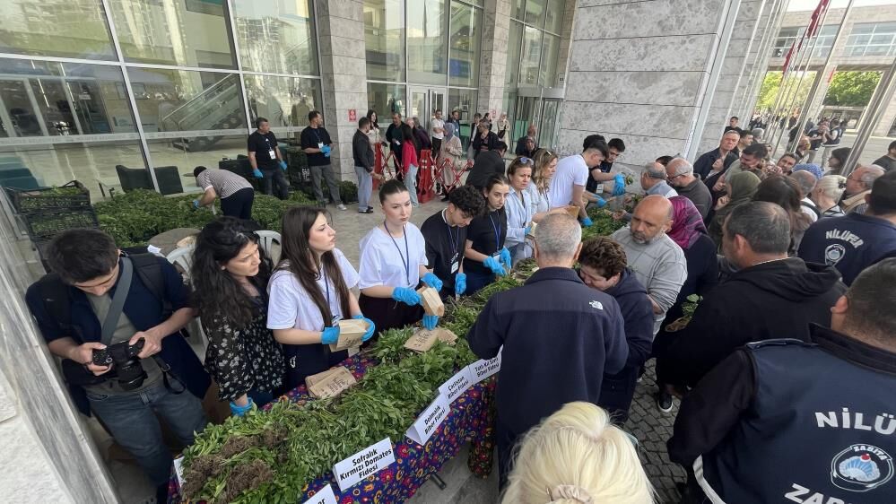 Bursa'da Ücretsiz Fide Izdihamı! 120 Bin Fide Dakikalar Içinde Dağıtıldı (1)