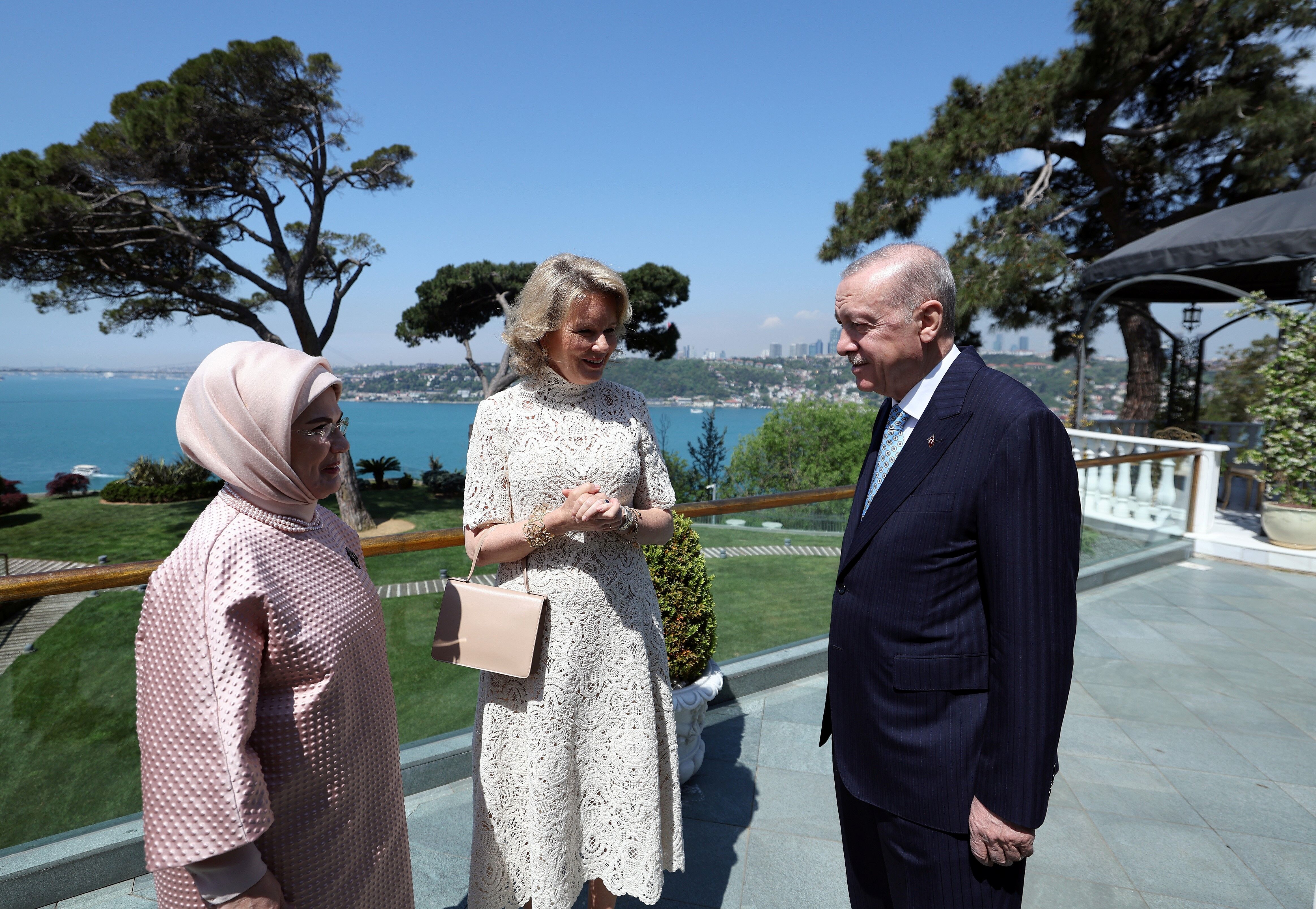Cumhurbaşkanı Erdoğan, Belçika Kraliçesi Mathilde Ile Görüştü (1)