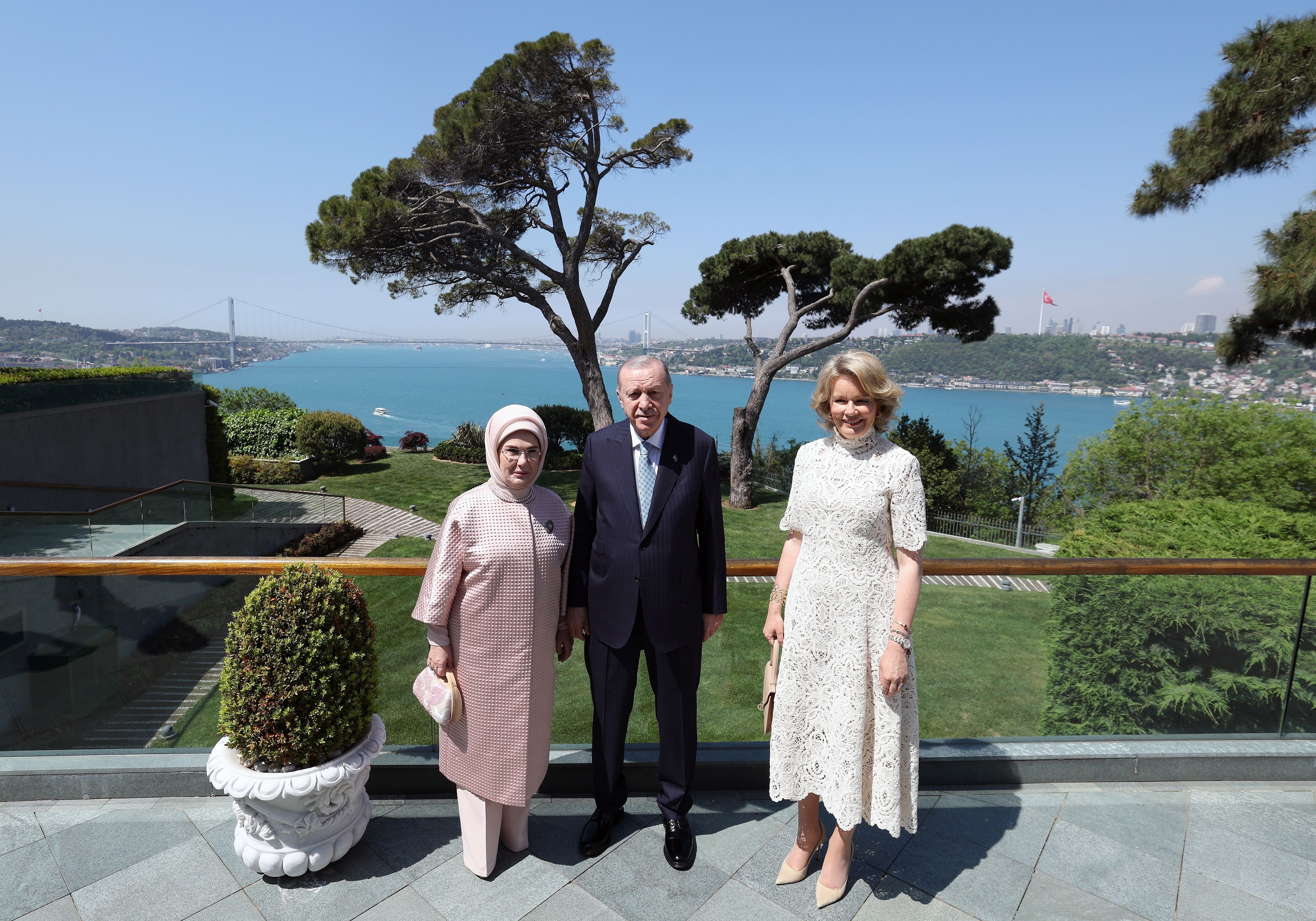 Cumhurbaşkanı Erdoğan, Belçika Kraliçesi Mathilde Ile Görüştü (3)