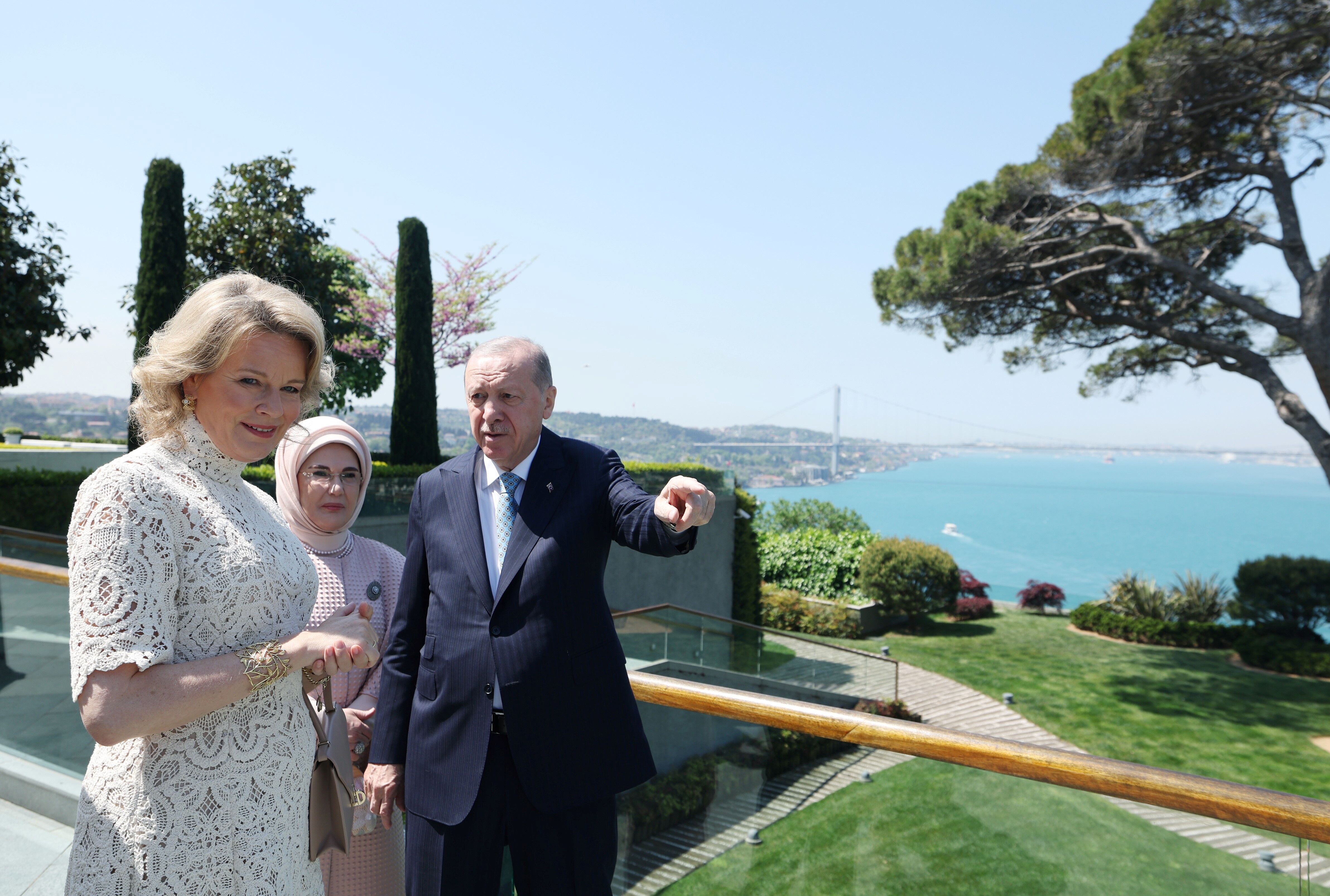 Cumhurbaşkanı Erdoğan, Belçika Kraliçesi Mathilde Ile Görüştü (4)