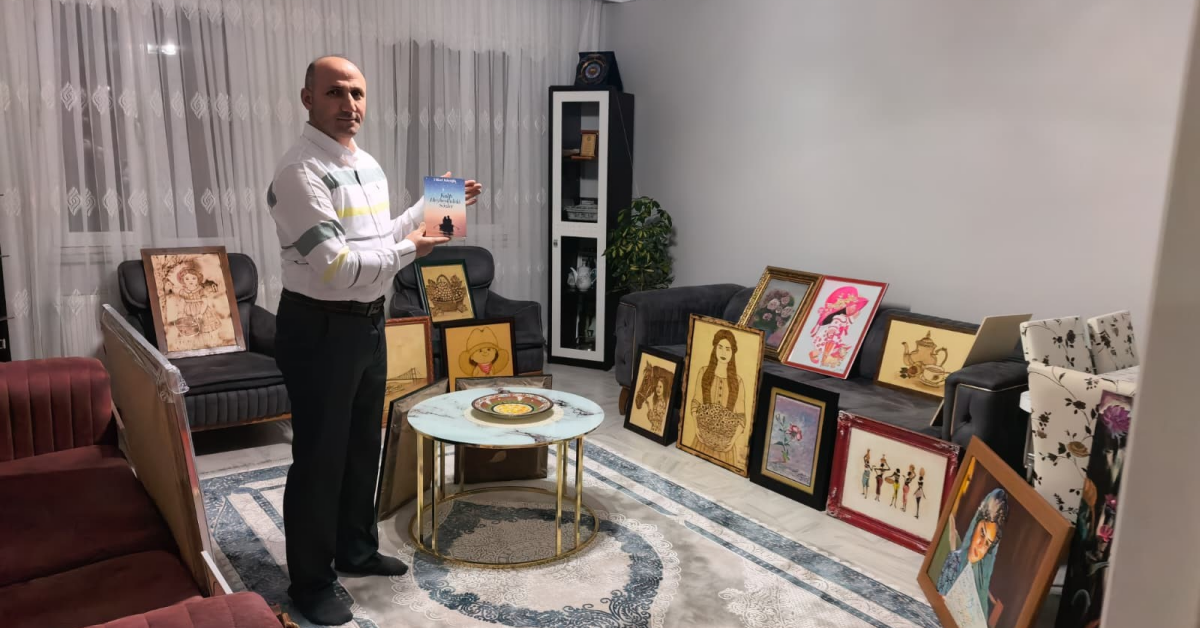 İnegöl’de Güvenlik Görevlisinin Sanat Tutkusu 25 Yılda 1000 Eser Üretti (1)