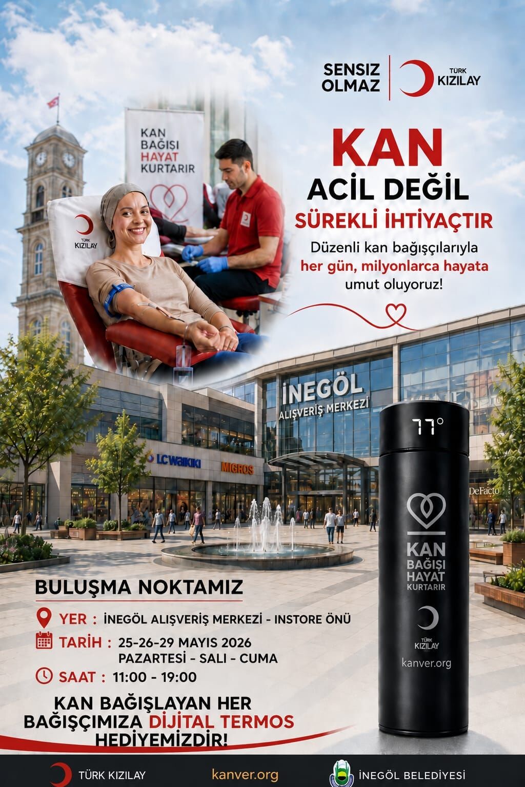 İnegöl’de Kızılay Kan Bağışı Kampanyası Düzenlenecek (2)