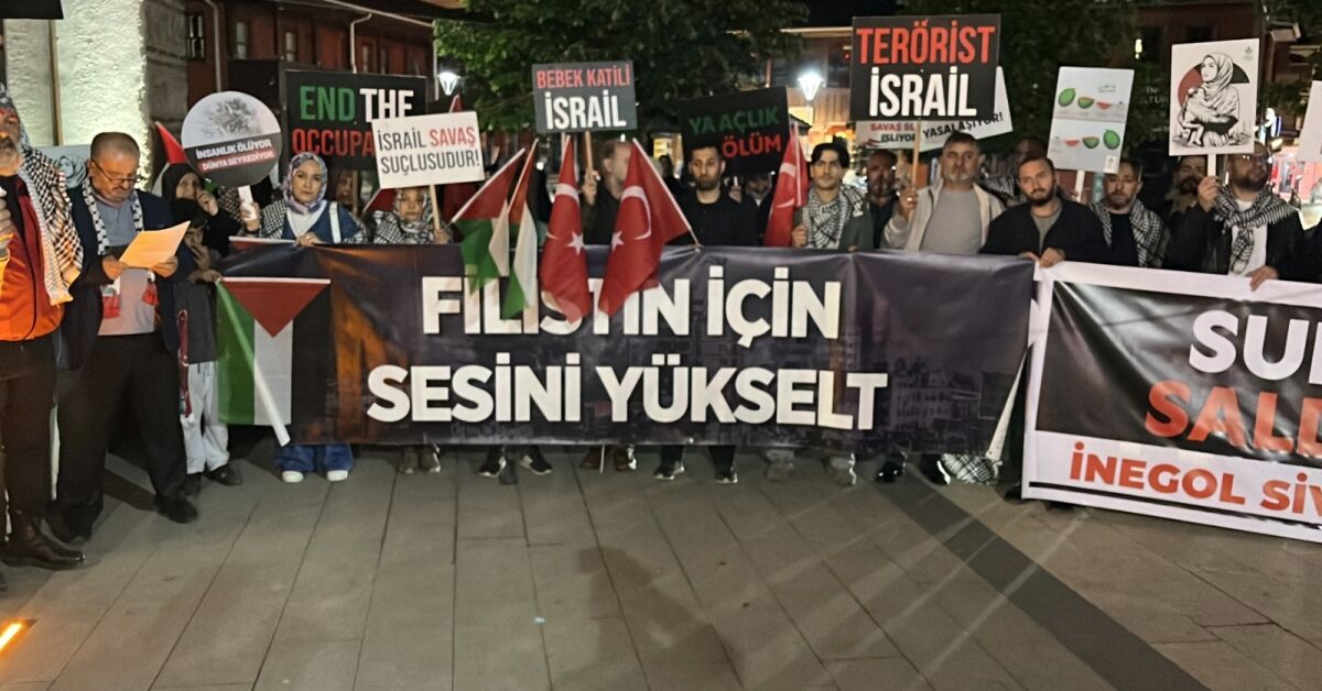 İnegöl’de Sumud Filosu İçin Destek Açıklaması “Her Yer Sumud, Her Yer Direniş” (1)