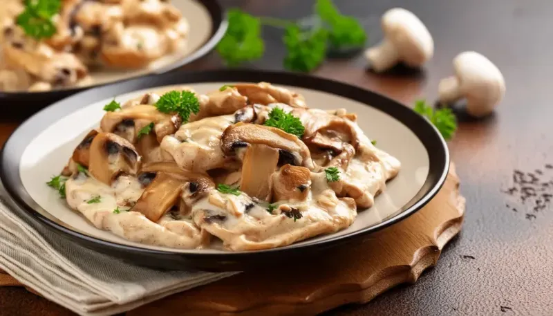 Kremalı Mantarlı Tavuk Tarifi!-2