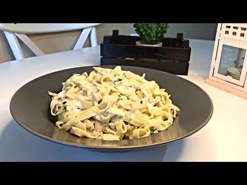 Kremasıyla Efsane! Tavuklu Mantarlı Fettuccine Alfredo Tarifi (3)