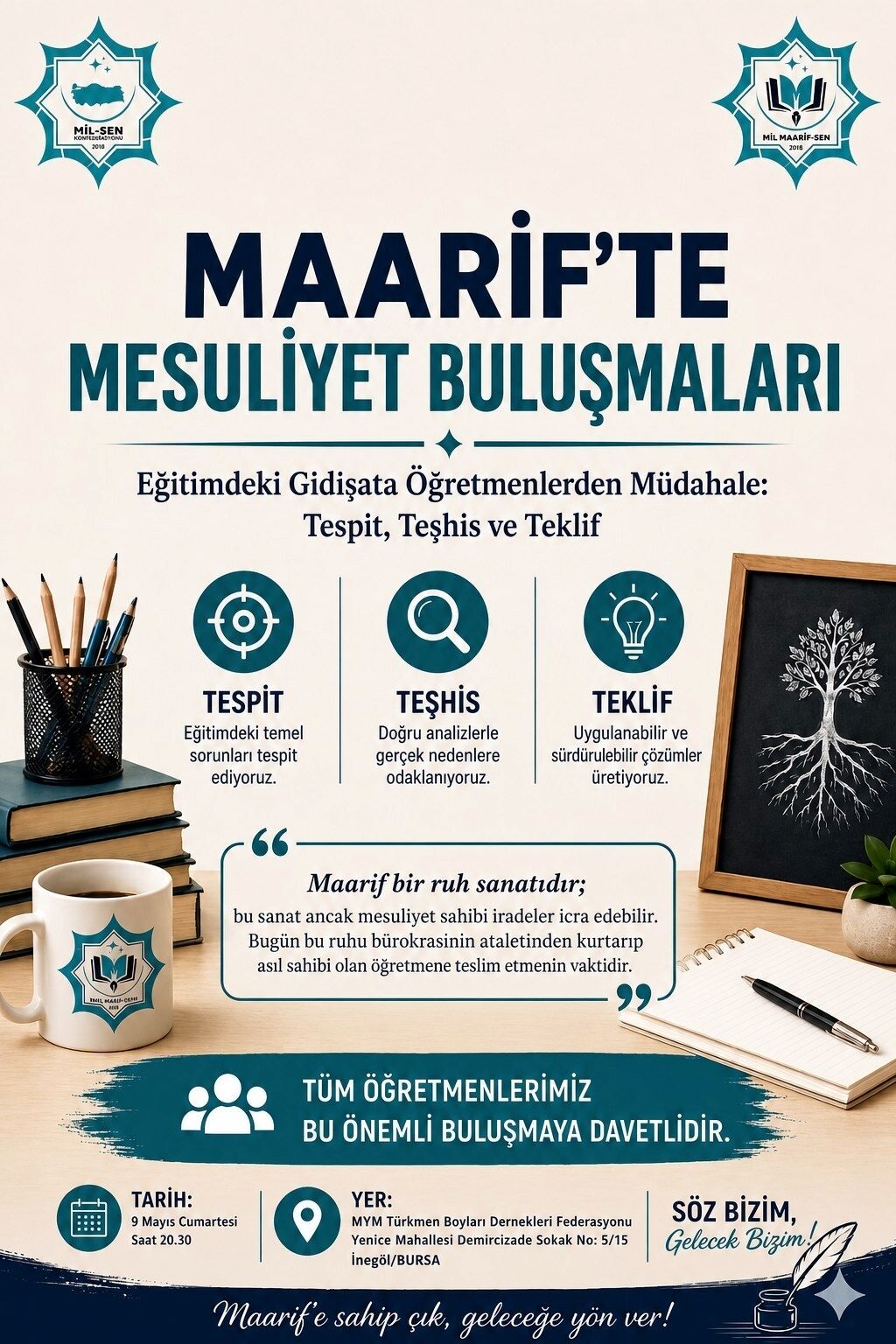Öğretmenlere Çağri