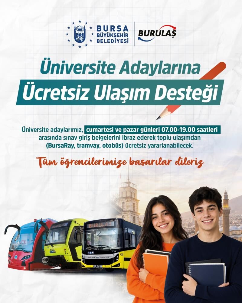 Bursa'da O Tarihlerde Ulaşım Tamamen Ücretsiz! (1)