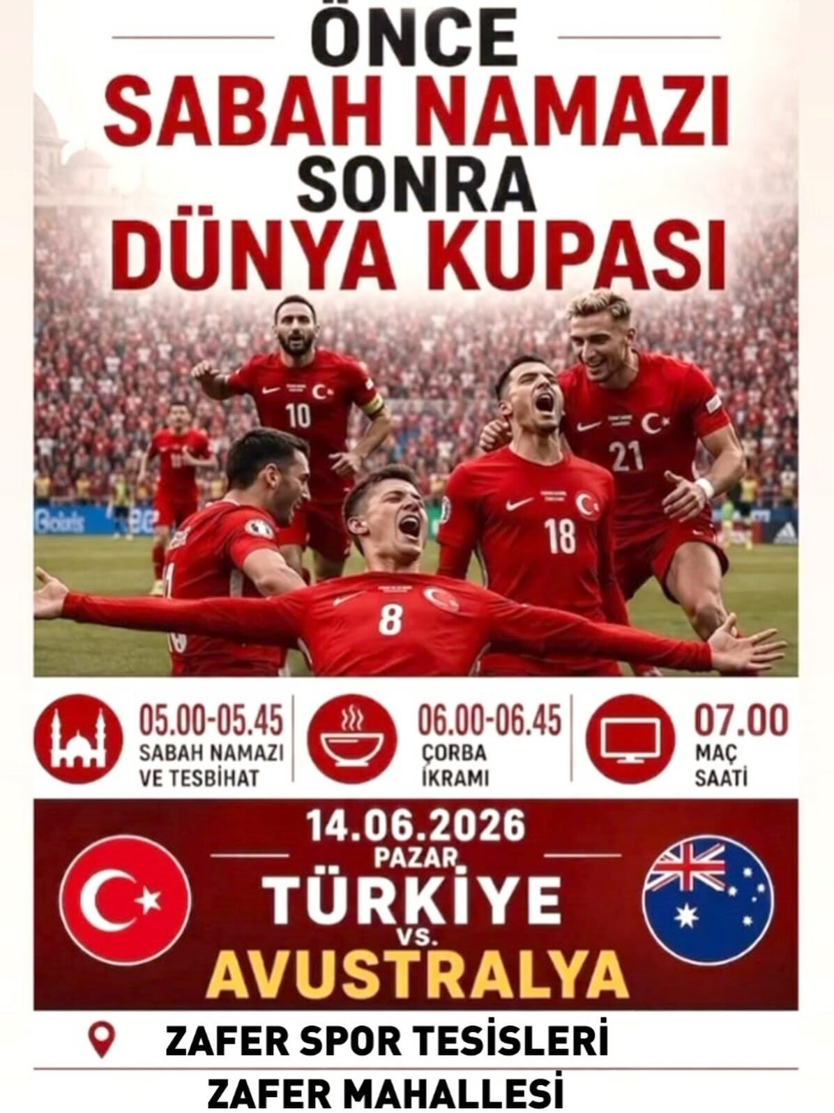 Bursa'da Önce Sabah Namazı Sonra Dünya Kupası!-1