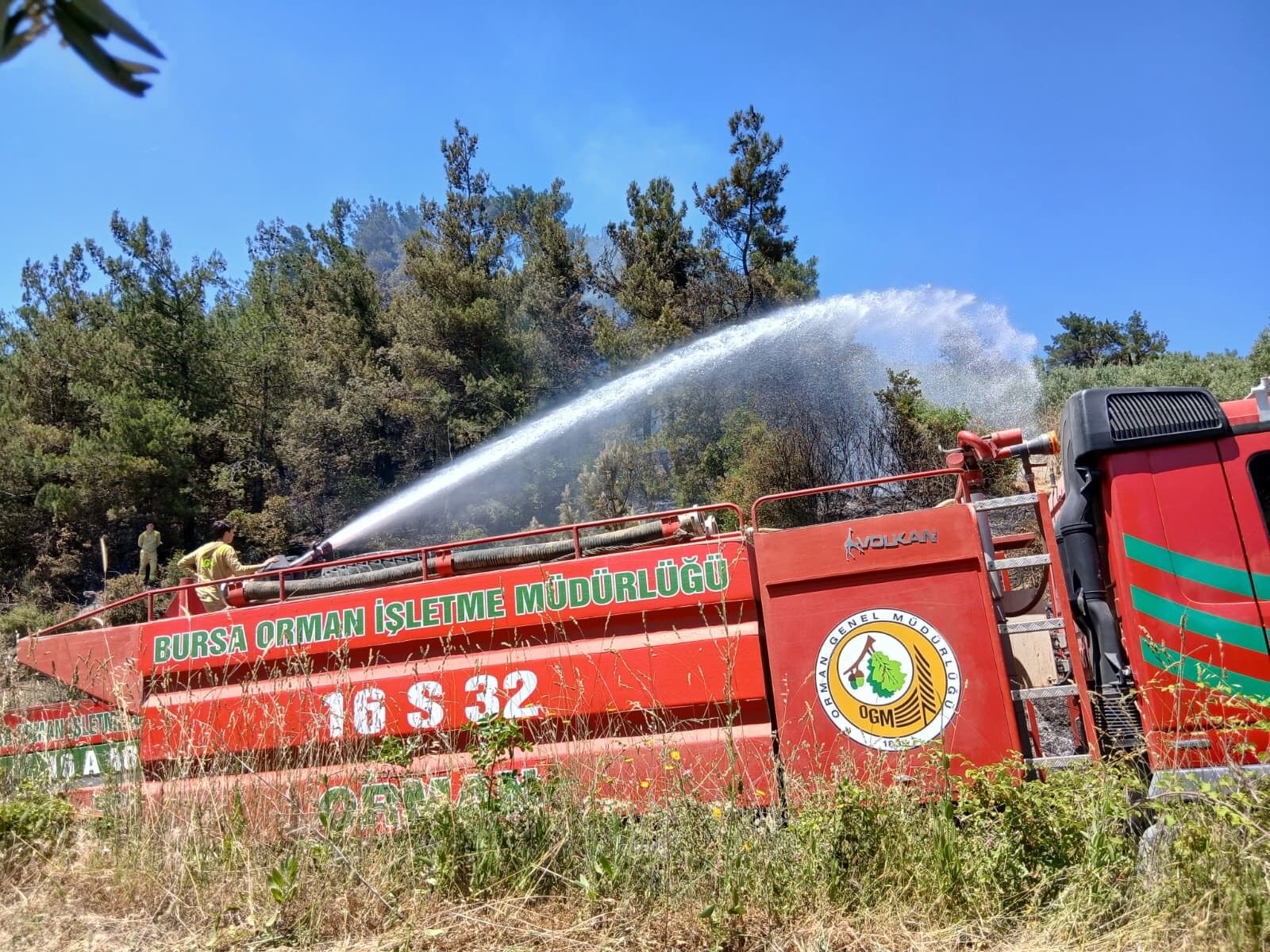 Bursa’da Piknik Alanı Yakınında Yangın Çıktı (1)-1
