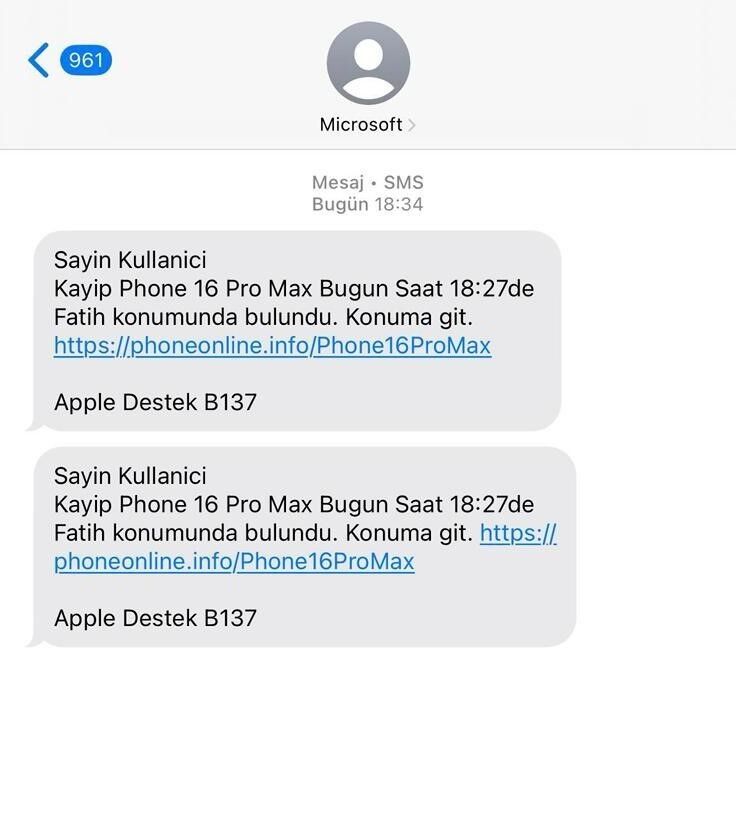 Çalınan Iphone’lar İçin Yeni Tuzak! Sahte Apple Mesajlarıyla Kullanıcıları Hedef Alıyorlar (2)