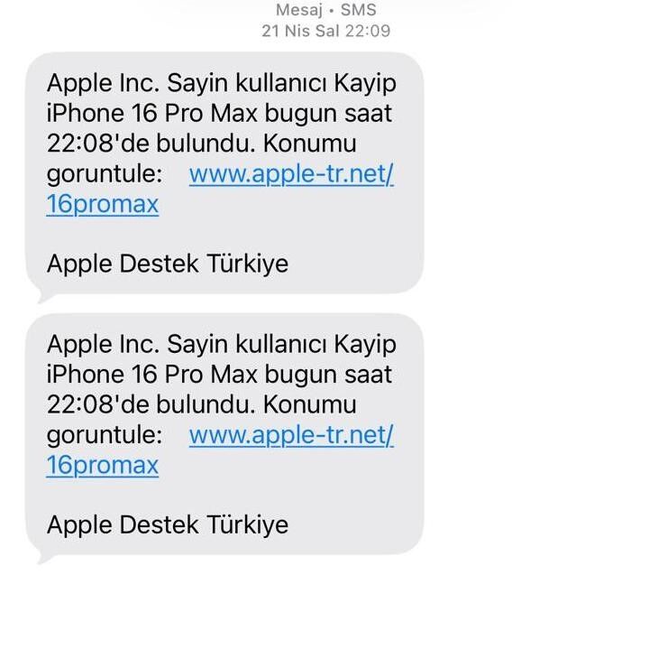 Çalınan Iphone’lar İçin Yeni Tuzak! Sahte Apple Mesajlarıyla Kullanıcıları Hedef Alıyorlar (3)