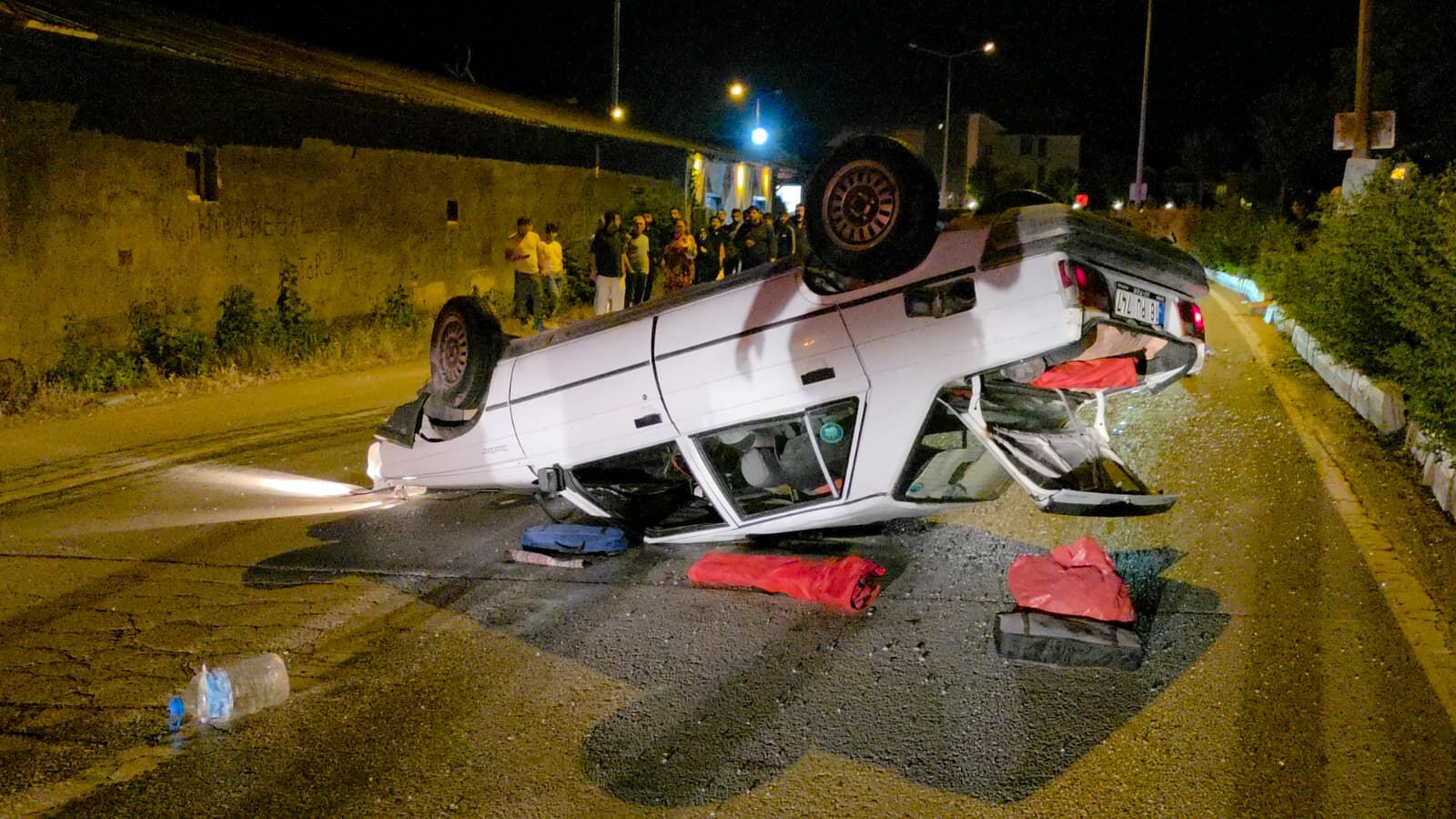 İnegöl’de Otomobil Takla Attı Gencgazete (1)-1
