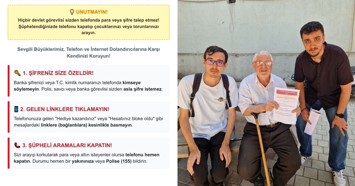 İnegöl'de Telefon Dolandırıcılarına Karşı Yaşlılara Önemli Uyarı (2)