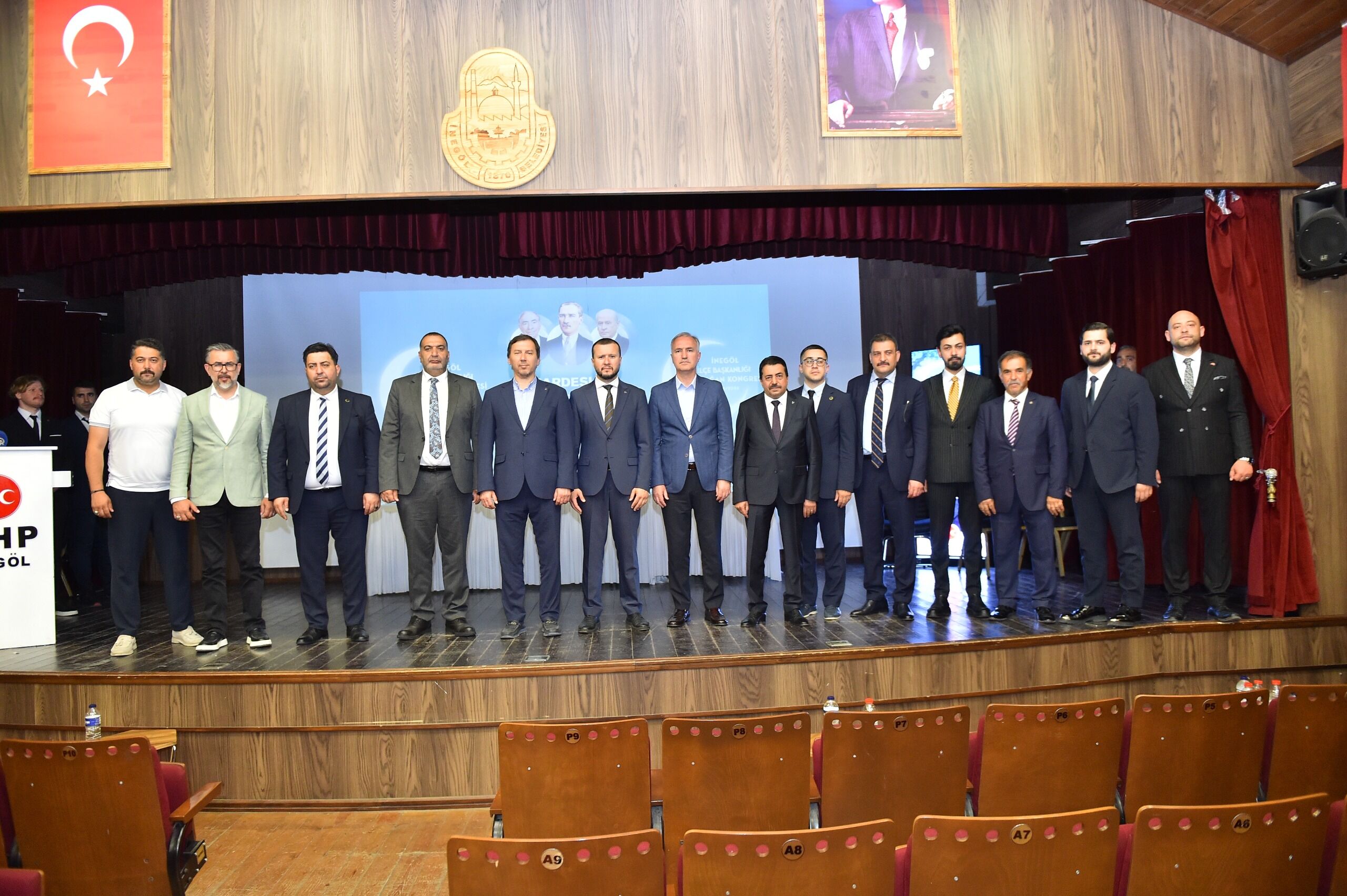 Mhp İnegöl'de Güven Tazeledi! Uğur Bayram Yeniden İlçe Başkanı Seçildi (4)