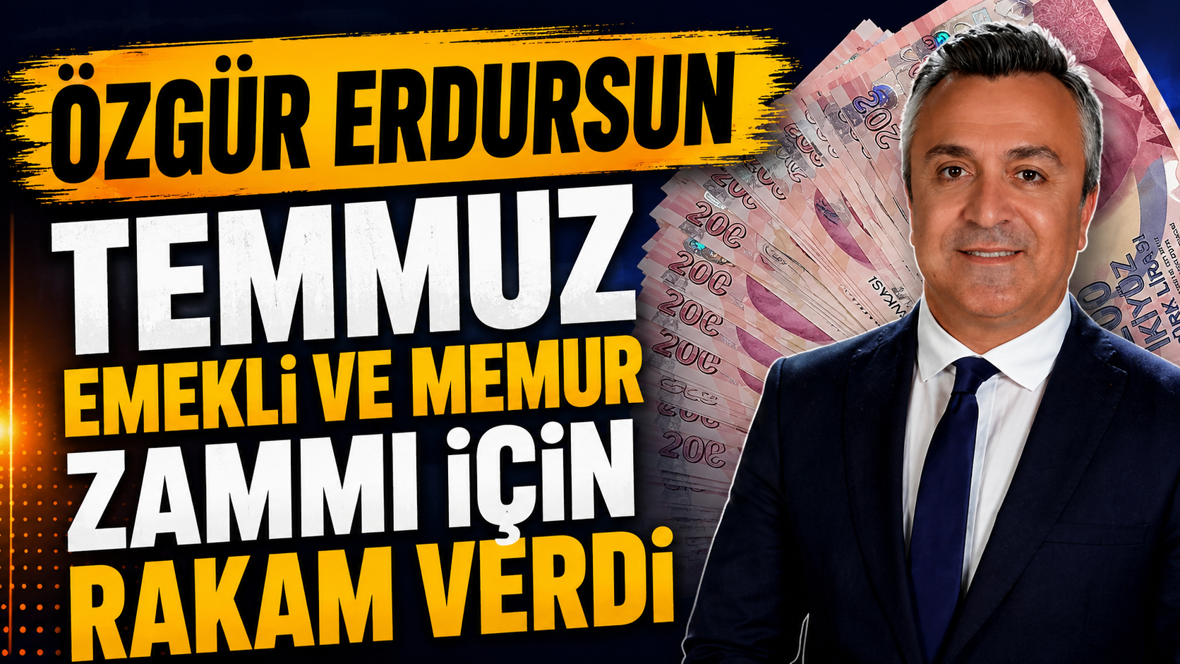 Özgür Erdursun Temmuz Emekli ve Memur Zammı İçin Rakam Verdi