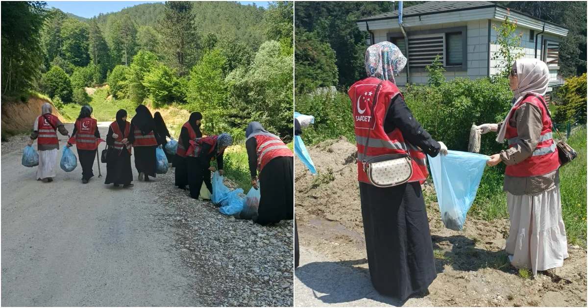 Saadet Partisi’nden Kırsal Mahallelerde Çevre Temizliği (2)
