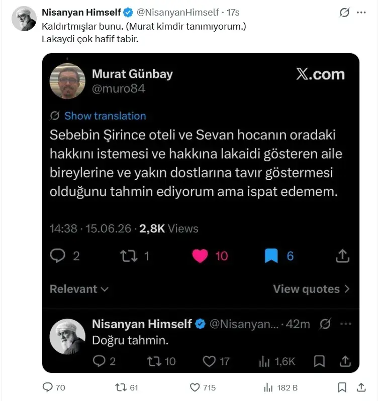 Sevan Nişanyan'ın Oğlunu Evlatlıktan Reddetmesinin Nedeni Belli Oldu