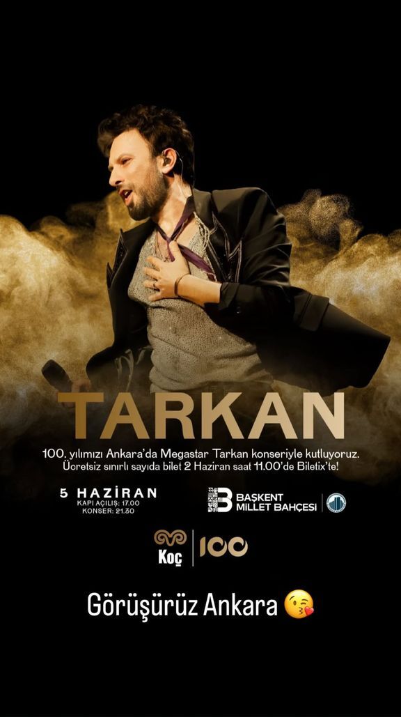 Tarkan, Ankara'da Ücretsiz Konser Verecek (2)