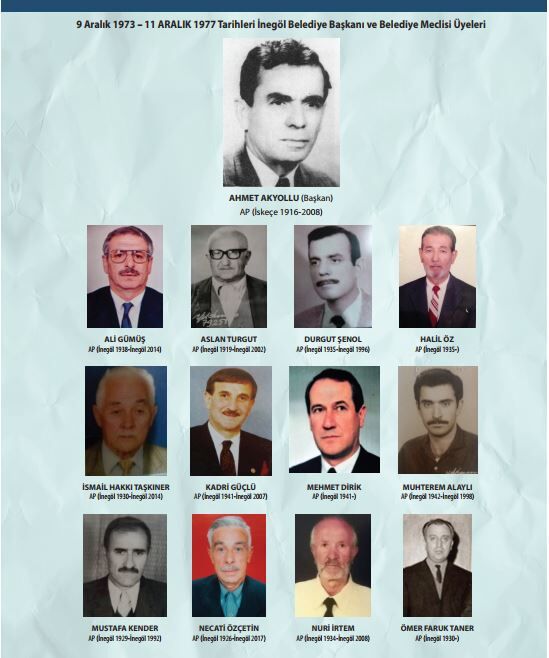 1973 77 İnegöl Eski̇ Beledi̇ye Başkanlari