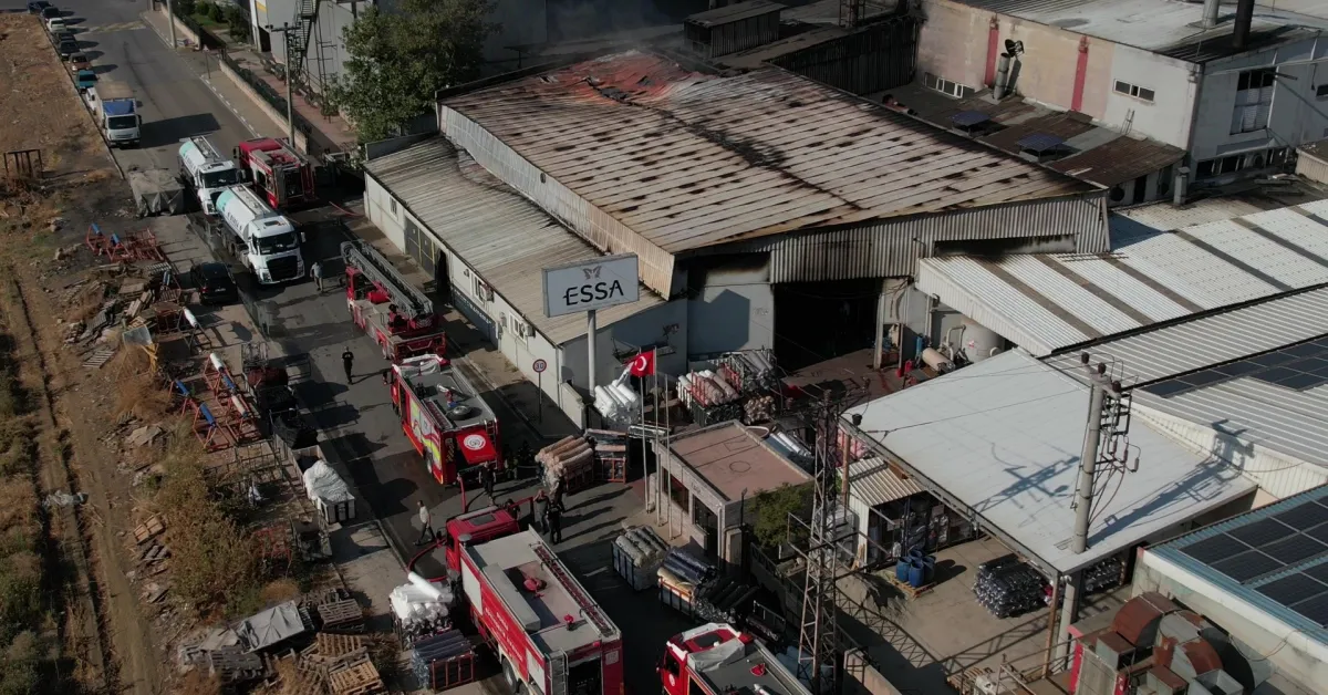 Bursa Kestel’de Tekstil Fabrikasında Yangın Paniği (2)