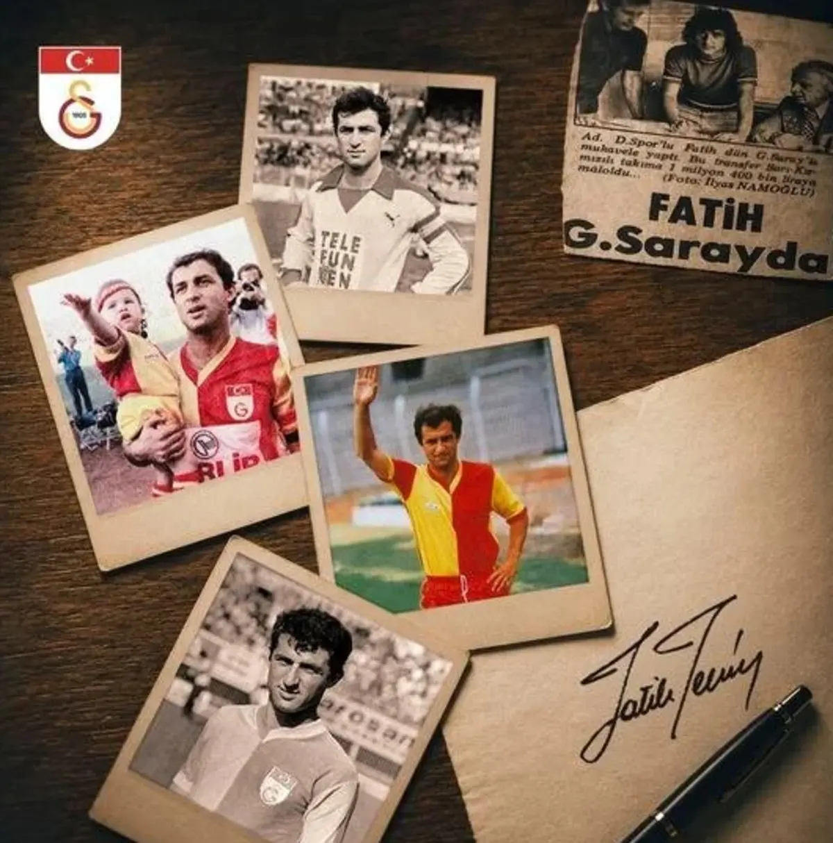 Galatasaray, Fatih Terim’in Futbolcu Olarak Sarı Kırmızılı Kulübe Ilk Imzasını Attığı Günün 52. Yıl Dönümünde Özel Bir Paylaşım Yaptı. (1)