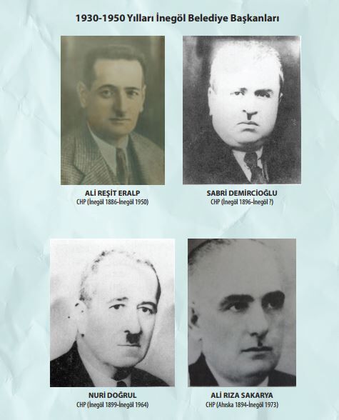 İnegöl Eski̇ Beledi̇ye Başkanlari 1950