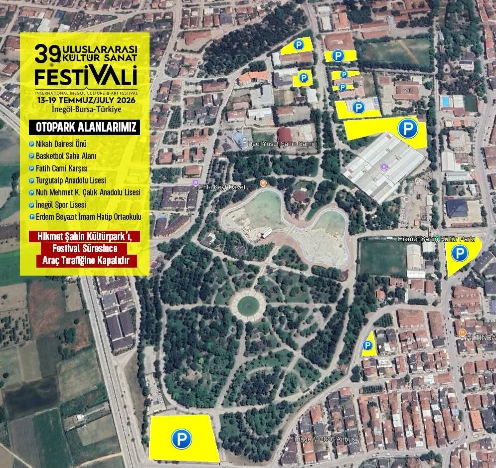 İnegöl Kültür Sanat Festivali Için Trafik Düzenlemesi Araçlara Kapatılacak...-1