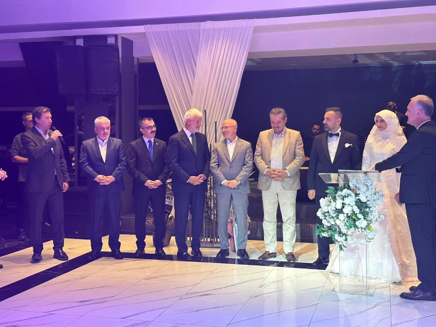 İnegöl Protokolü Sümeyye Uğurdağ Ile Emre Kılıç’ın Düğününde Buluştu (2)