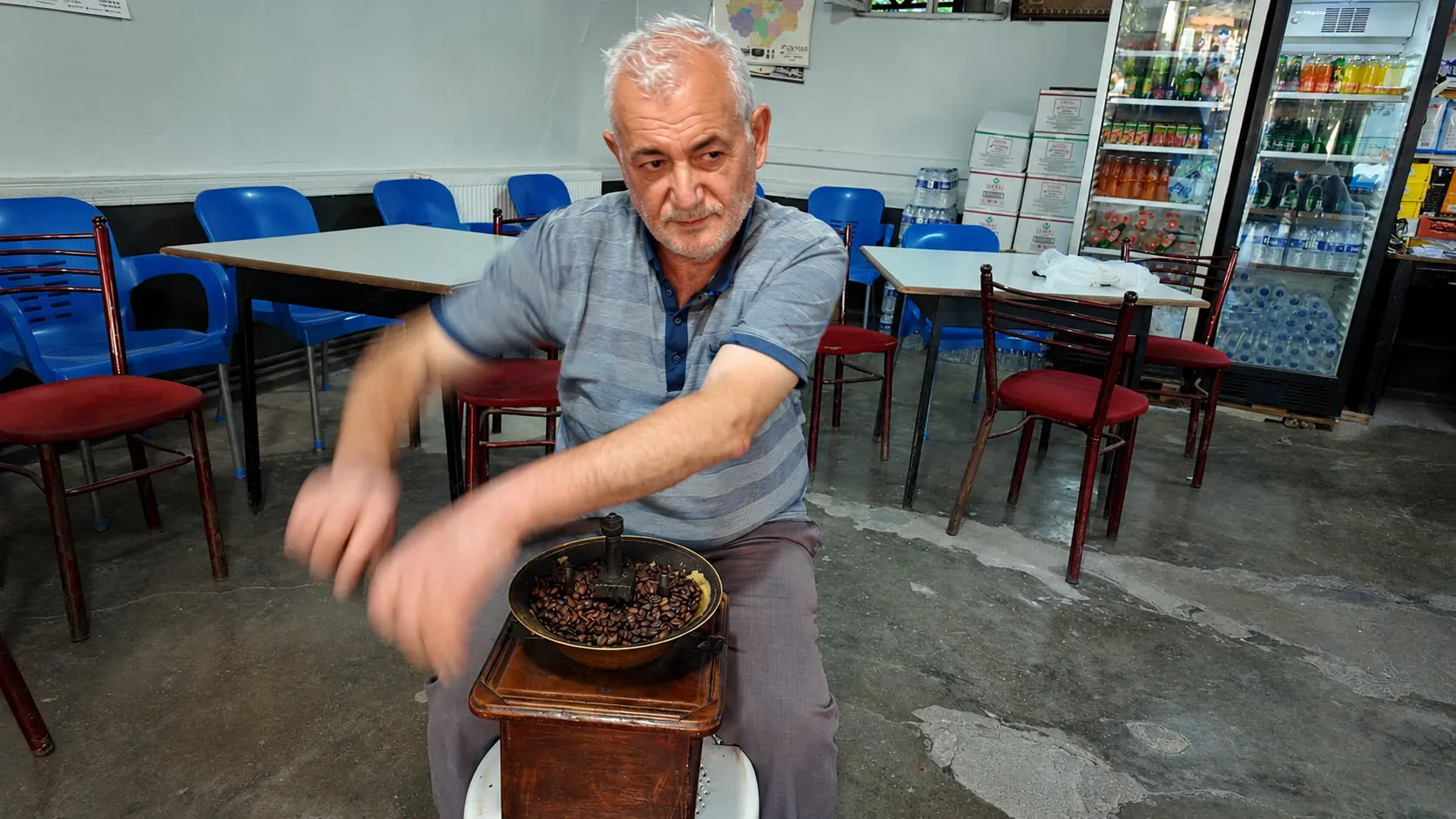 İnegöl’de Baba Yadigârı Kahveciliği Eski Değirmenle Yaşatıyor (8)